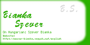 bianka szever business card